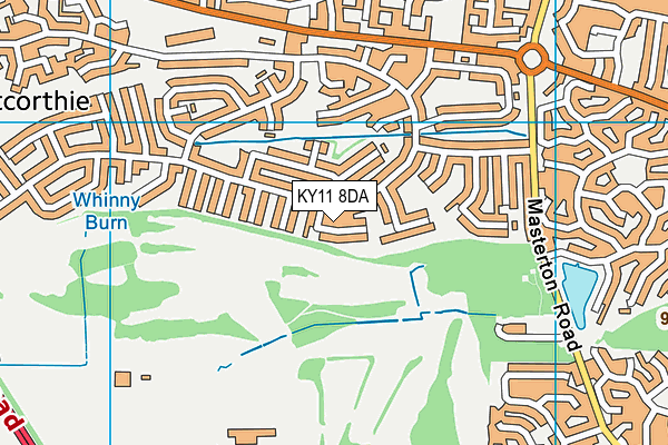 KY11 8DA map - OS VectorMap District (Ordnance Survey)