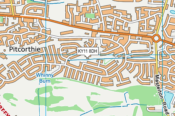 KY11 8DH map - OS VectorMap District (Ordnance Survey)
