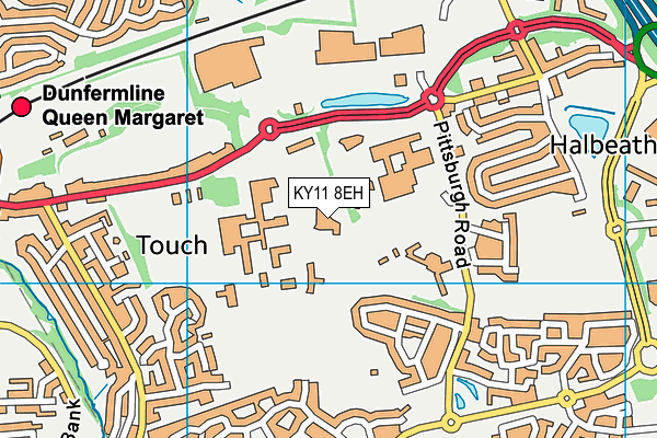 KY11 8EH map - OS VectorMap District (Ordnance Survey)