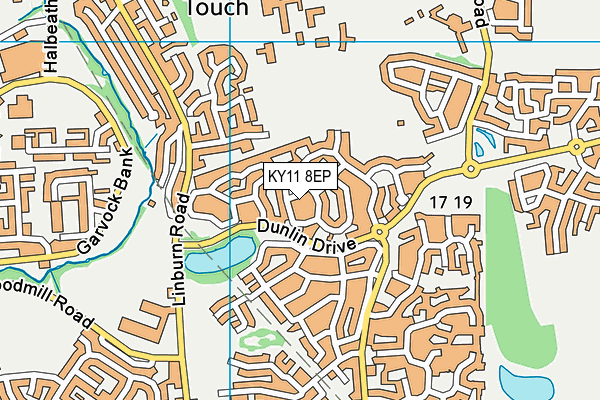 KY11 8EP map - OS VectorMap District (Ordnance Survey)