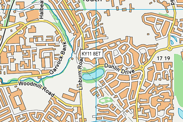 KY11 8ET map - OS VectorMap District (Ordnance Survey)