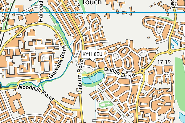 KY11 8EU map - OS VectorMap District (Ordnance Survey)