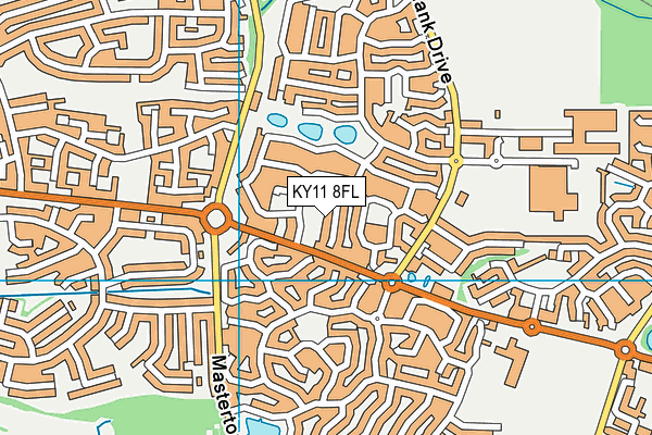 KY11 8FL map - OS VectorMap District (Ordnance Survey)