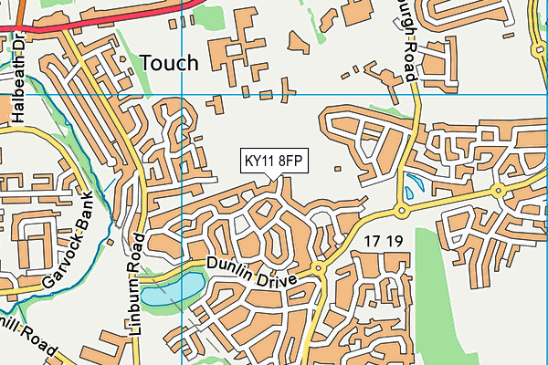 KY11 8FP map - OS VectorMap District (Ordnance Survey)