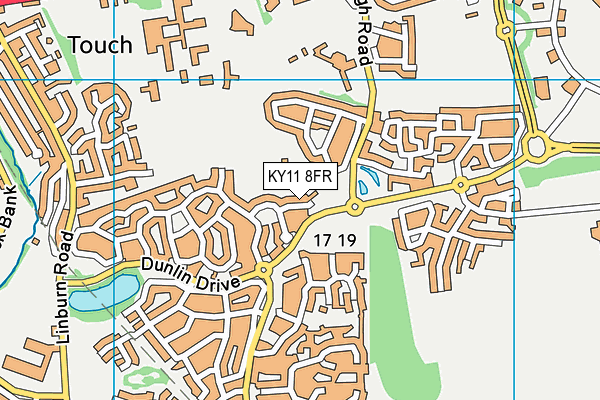 KY11 8FR map - OS VectorMap District (Ordnance Survey)