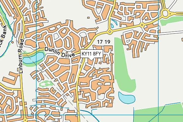 KY11 8FY map - OS VectorMap District (Ordnance Survey)