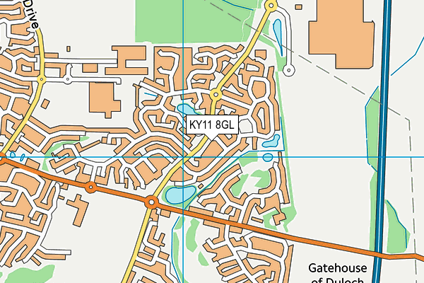 KY11 8GL map - OS VectorMap District (Ordnance Survey)