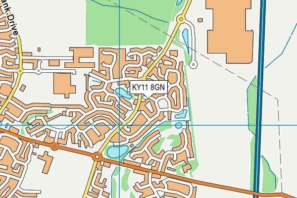 KY11 8GN map - OS VectorMap District (Ordnance Survey)