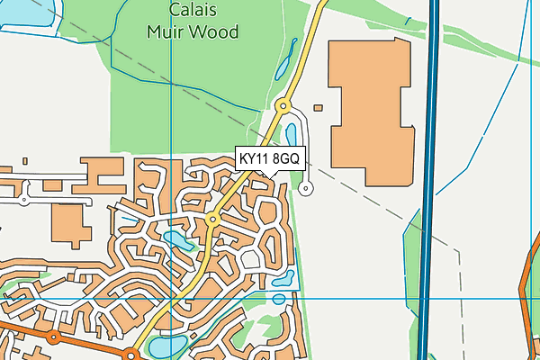 KY11 8GQ map - OS VectorMap District (Ordnance Survey)