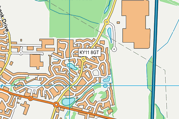 KY11 8GT map - OS VectorMap District (Ordnance Survey)