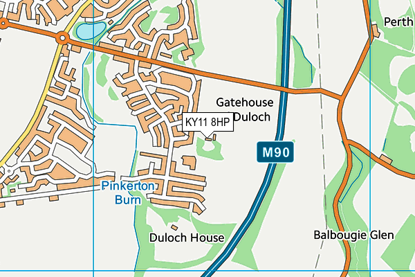 KY11 8HP map - OS VectorMap District (Ordnance Survey)