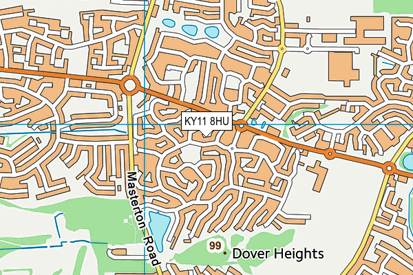 KY11 8HU map - OS VectorMap District (Ordnance Survey)