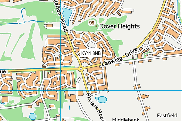 KY11 8NB map - OS VectorMap District (Ordnance Survey)