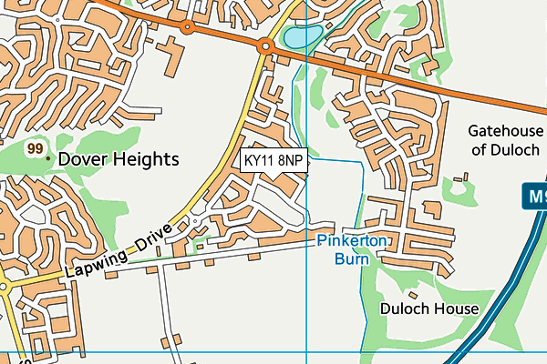 KY11 8NP map - OS VectorMap District (Ordnance Survey)