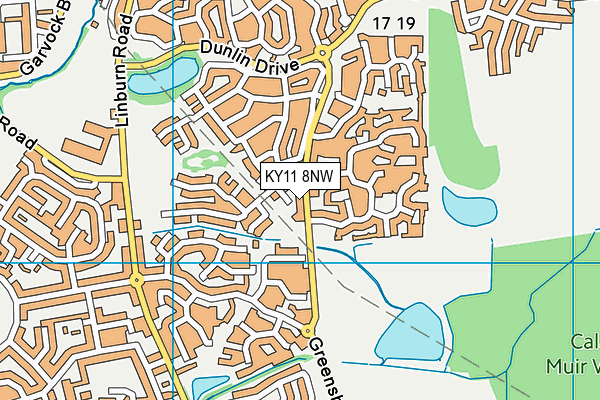 KY11 8NW map - OS VectorMap District (Ordnance Survey)