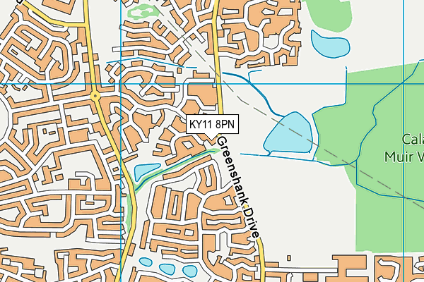 KY11 8PN map - OS VectorMap District (Ordnance Survey)