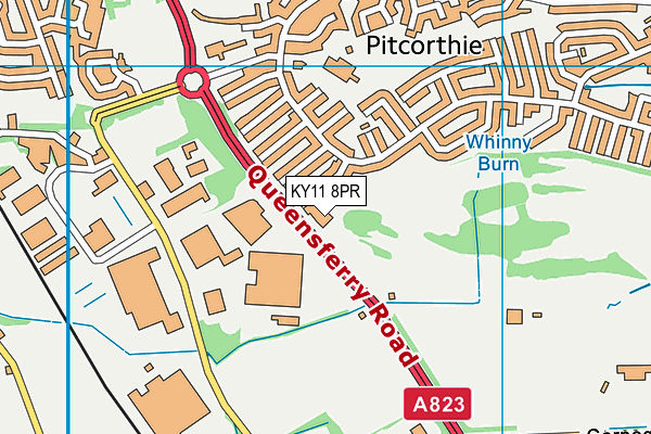 KY11 8PR map - OS VectorMap District (Ordnance Survey)