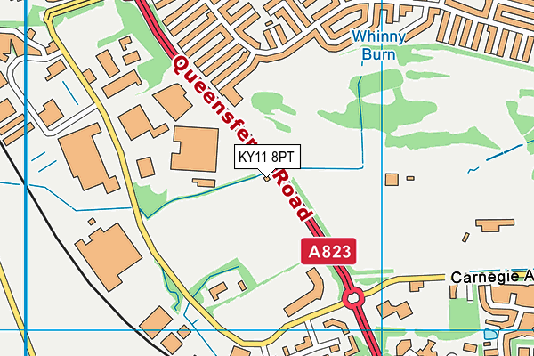 KY11 8PT map - OS VectorMap District (Ordnance Survey)