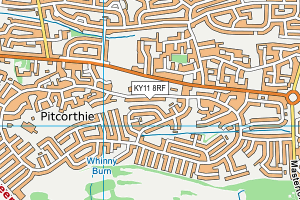 KY11 8RF map - OS VectorMap District (Ordnance Survey)