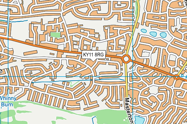 KY11 8RG map - OS VectorMap District (Ordnance Survey)