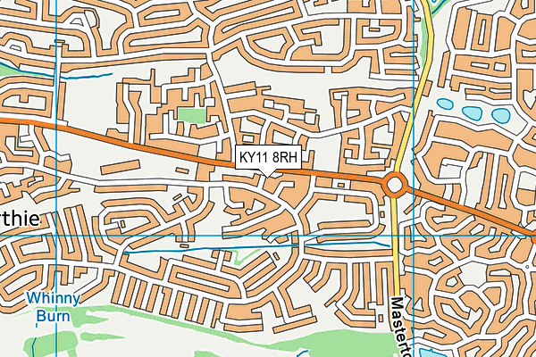KY11 8RH map - OS VectorMap District (Ordnance Survey)