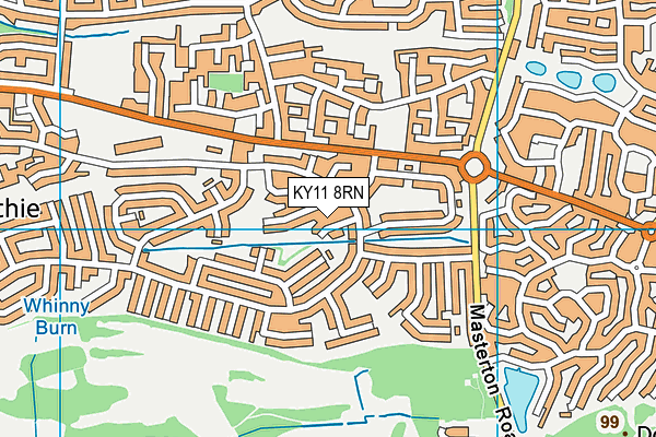KY11 8RN map - OS VectorMap District (Ordnance Survey)