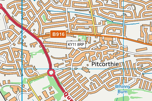 KY11 8RP map - OS VectorMap District (Ordnance Survey)