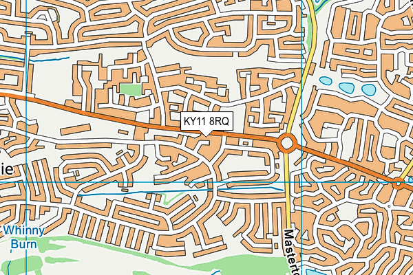 KY11 8RQ map - OS VectorMap District (Ordnance Survey)