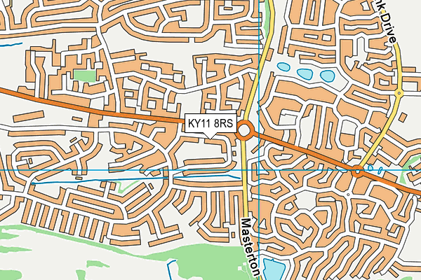 KY11 8RS map - OS VectorMap District (Ordnance Survey)