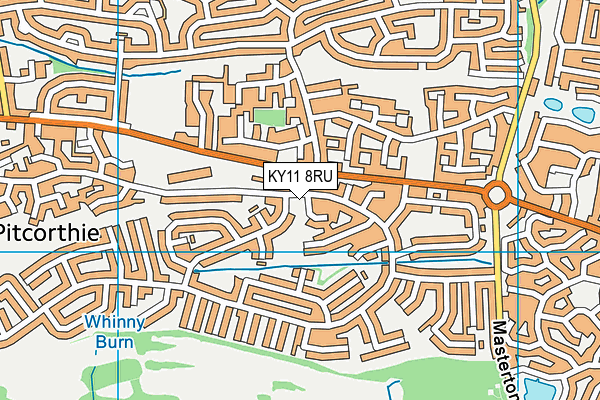 KY11 8RU map - OS VectorMap District (Ordnance Survey)