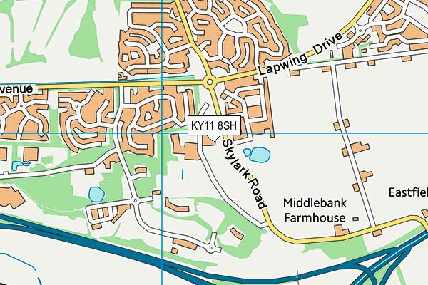 KY11 8SH map - OS VectorMap District (Ordnance Survey)