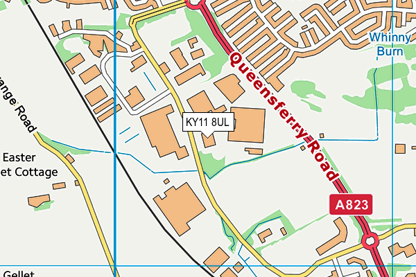 KY11 8UL map - OS VectorMap District (Ordnance Survey)