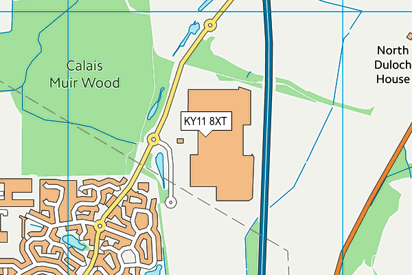 KY11 8XT map - OS VectorMap District (Ordnance Survey)