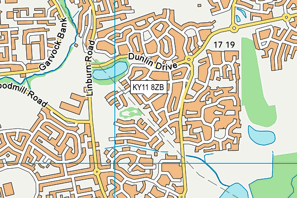 KY11 8ZB map - OS VectorMap District (Ordnance Survey)