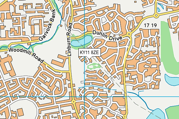 KY11 8ZE map - OS VectorMap District (Ordnance Survey)