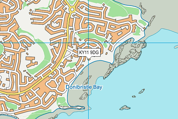 KY11 9DG map - OS VectorMap District (Ordnance Survey)