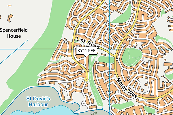 KY11 9FF map - OS VectorMap District (Ordnance Survey)