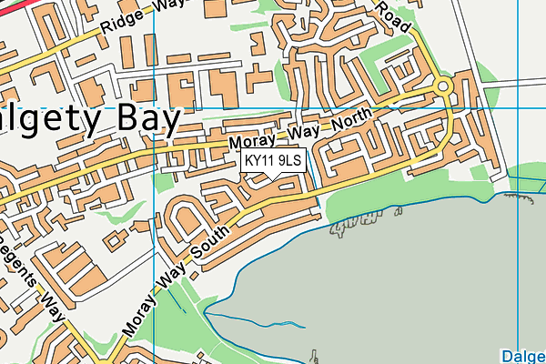 KY11 9LS map - OS VectorMap District (Ordnance Survey)