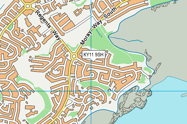 KY11 9SH map - OS VectorMap District (Ordnance Survey)