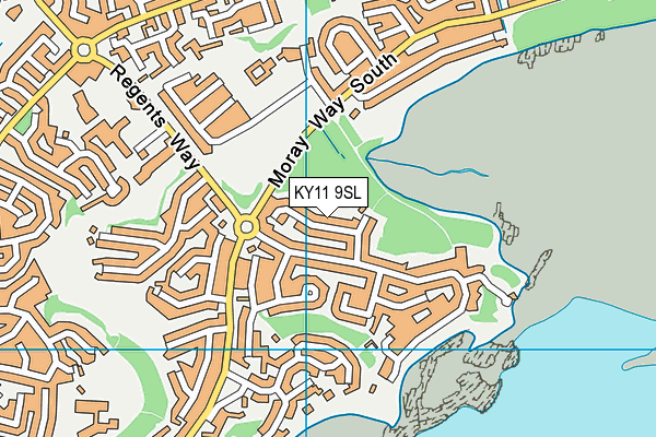 KY11 9SL map - OS VectorMap District (Ordnance Survey)