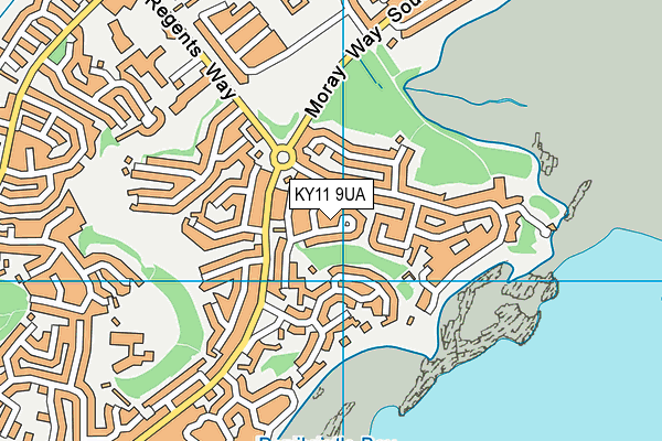 KY11 9UA map - OS VectorMap District (Ordnance Survey)