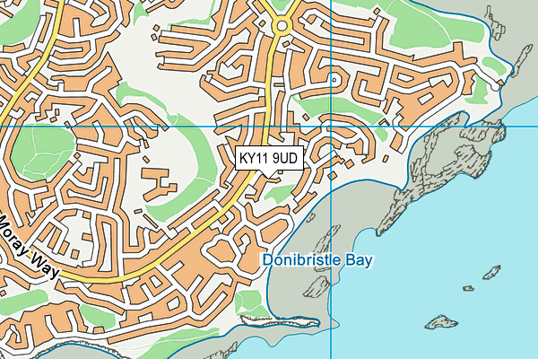 KY11 9UD map - OS VectorMap District (Ordnance Survey)