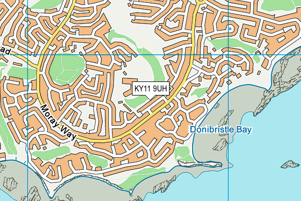 KY11 9UH map - OS VectorMap District (Ordnance Survey)