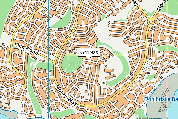 KY11 9XX map - OS VectorMap District (Ordnance Survey)