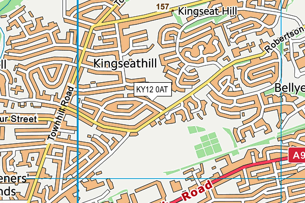 KY12 0AT map - OS VectorMap District (Ordnance Survey)