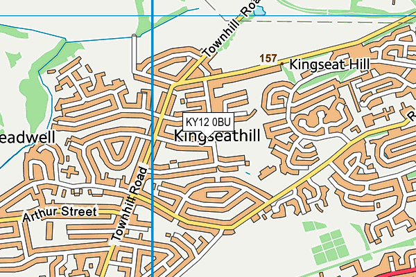 KY12 0BU map - OS VectorMap District (Ordnance Survey)