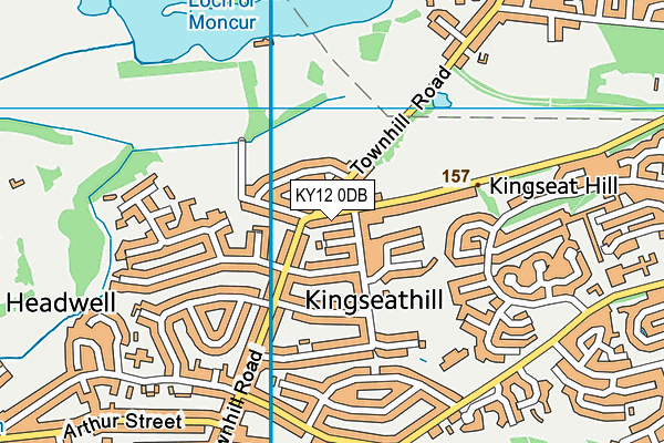 KY12 0DB map - OS VectorMap District (Ordnance Survey)