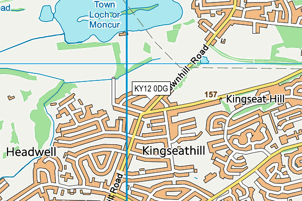 KY12 0DG map - OS VectorMap District (Ordnance Survey)