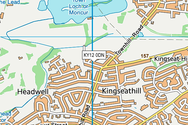 KY12 0DN map - OS VectorMap District (Ordnance Survey)