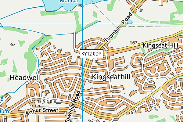 KY12 0DP map - OS VectorMap District (Ordnance Survey)